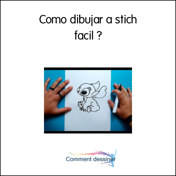 Como dibujar a stich facil